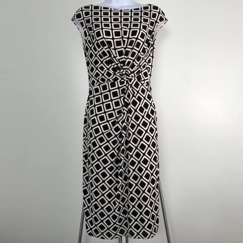Ralph Lauren Printed Twist-Front Dress